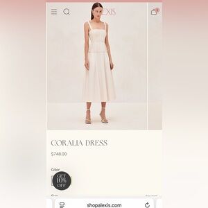 Alexis Ivory Coralia Dress